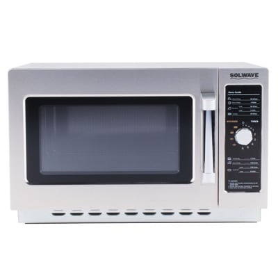 Solwave Stainless Steel Commercial Microwave with Dial Control