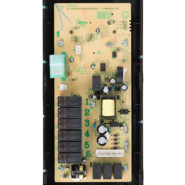 A close-up of the Solwave 180PC00 control panel circuit board.