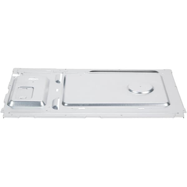 A silver Solwave metal back plate with holes.