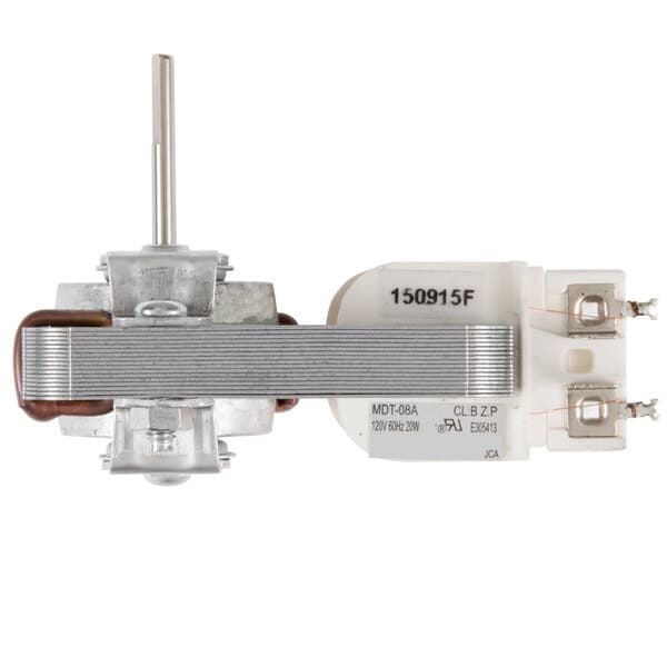 A Solwave fan motor with a metal rod.
