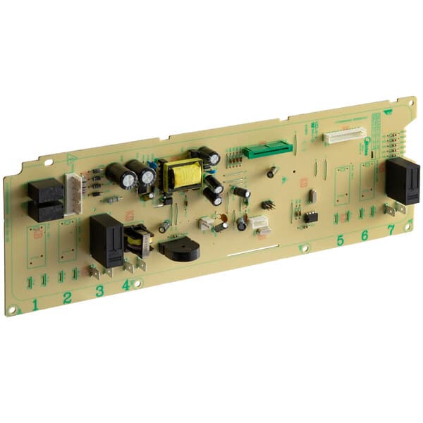 A black rectangular Solwave power control board with electronic components.