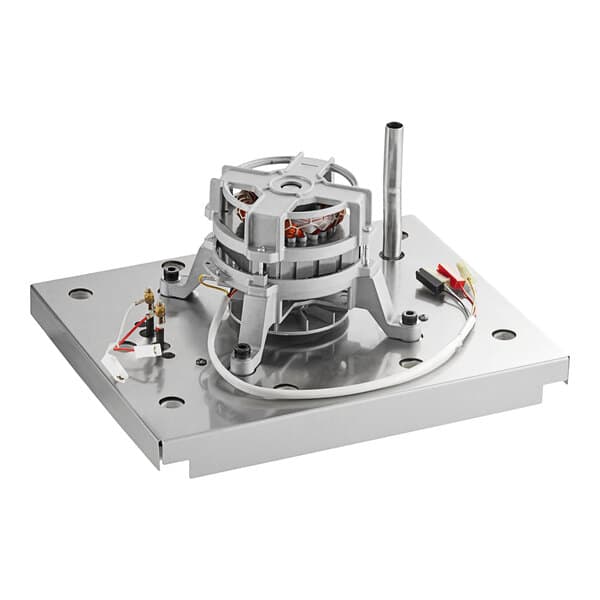 A Solwave convection motor assembly with heating element, a silver metal box with wires.