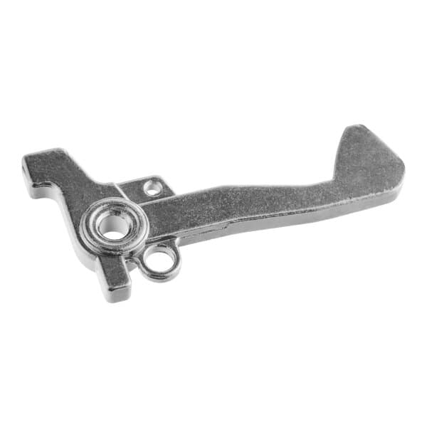 A metal door latch for commercial microwaves.