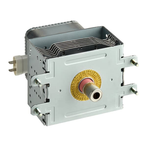 A Solwave magnetron designed for 1,200W, 1,800W, and 2,100W space saver microwaves.